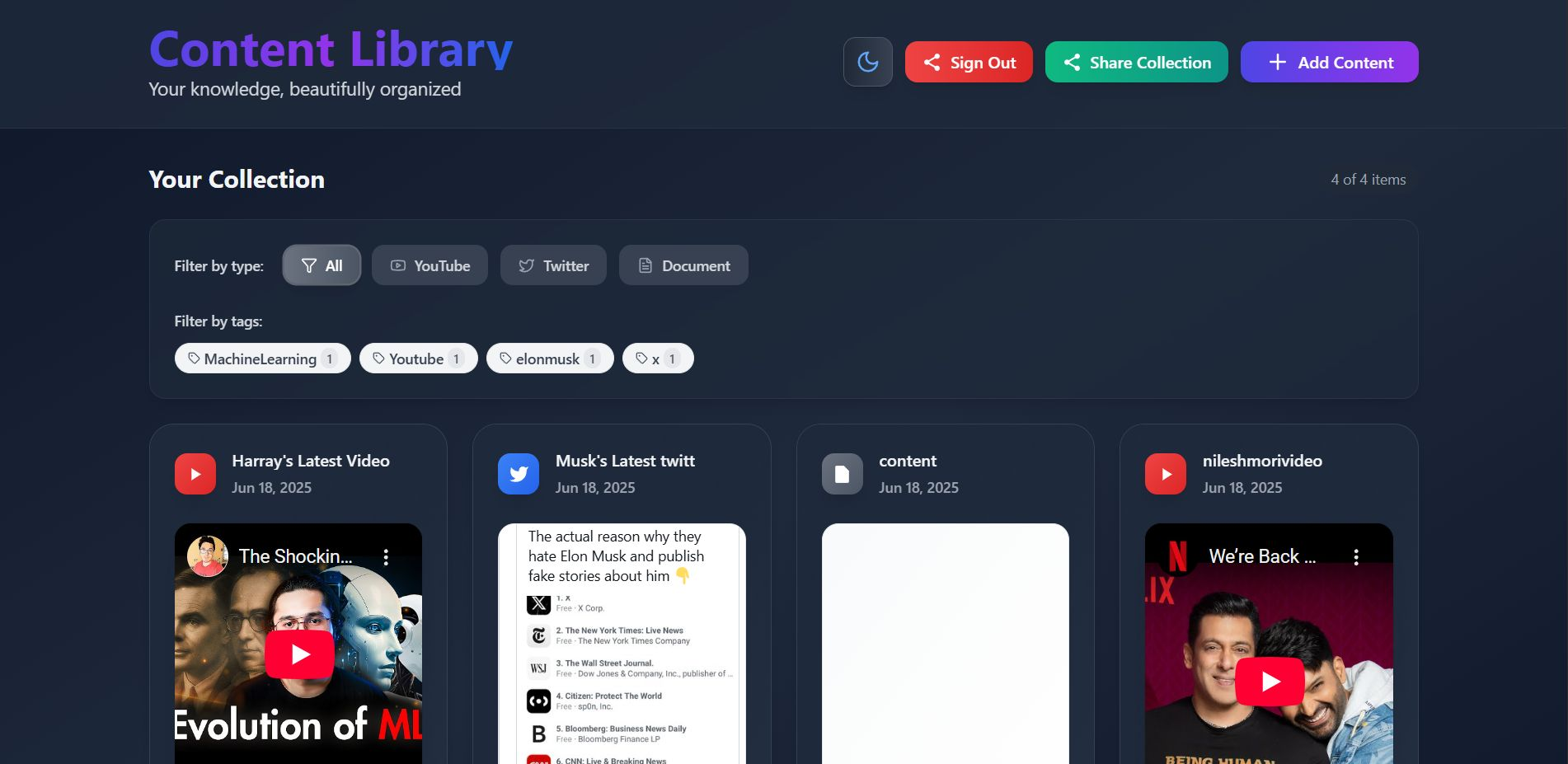 Content Library